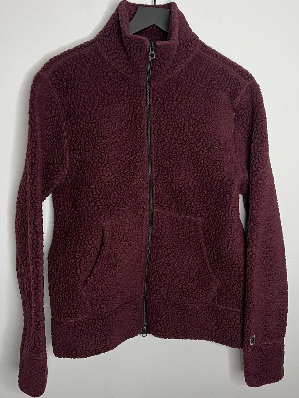 Todd Snyder x Champion Polartec Sherpa Fleece Full Zip Jacket Mens Small Maroon